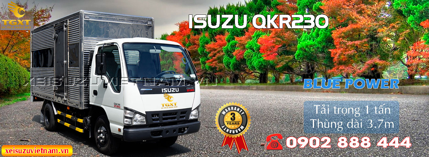 Xe tải Isuzu 1 tấn thùng kín QKR77FE4