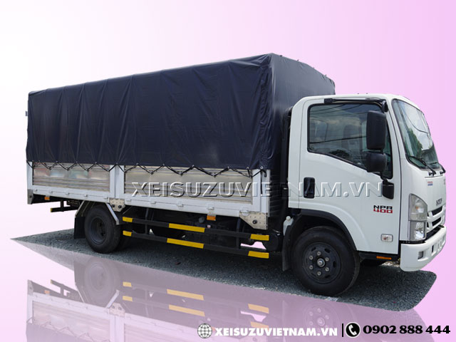 Xe tải Isuzu NPR85KE4 3T49 thùng bạt bửng nâng - Xeisuzuvietnam.vn