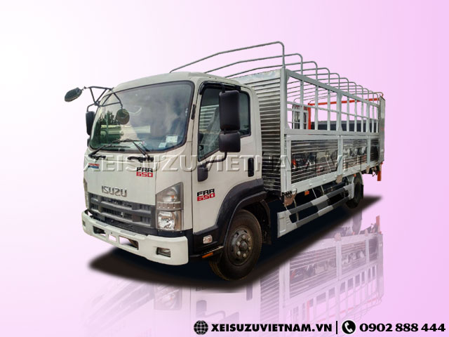 Xe tải Isuzu FRR90NE4 6 tấn thùng bạt bửng nâng - Xeisuzuvietnam.vn
